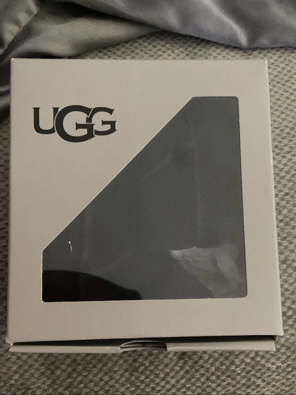 UGG Black Infant Booties with Hook-and-Loop Strap